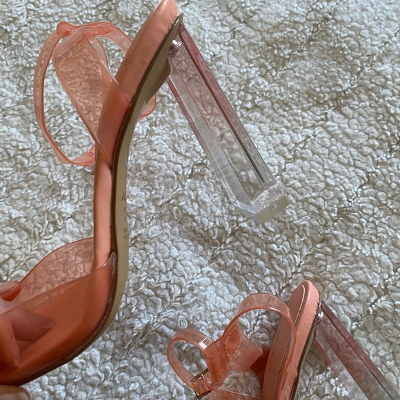 ALDO Acrylic Block Strap Heels - Picture 7 of 9